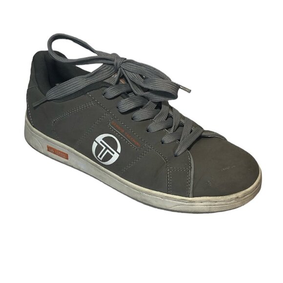 SERGIO TACCHINI Sneakers Men's Size US7 UK6 Gray Orange Low Top Lace Up Shoes - Picture 14 of 14